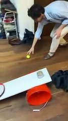 Machine de Rube Goldberg pendant le confinement