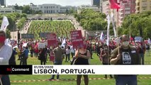 Covid 19: corteo distanziato a Lisbona contro la crisi e il precariato