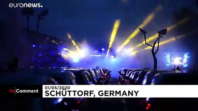 German party-goers dance the night away under lockdown thanks to 'car-disco'