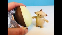 German Half White CHOCOLATE Egg Toy Surprise Opening with MAKKA PAKKA-