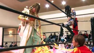Mirai Maiumi, Shoko Nakajima & Yuki Aino vs. Magical Sugar Rabbits (Mizuki & Yuka Sakazaki) & Hikari Noa [TJP Spring Tour '20 ~ HEART & BODY ~]