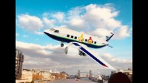 FLYING TO EUROPE on Playmobil Jet Airplane and Teletubbies Toys Adventure-
