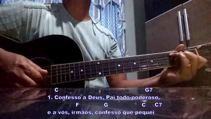 CANTO PENITENCIAL, CONFESSO A DEUS... - cover com cifra - CANTANDO EM FAMÍLIA