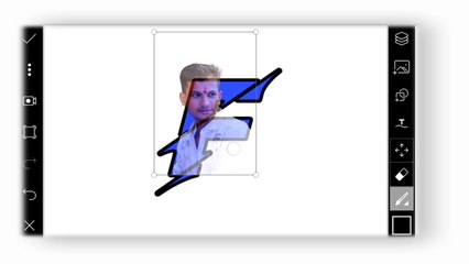 Letter Portrait with Picsart by Thinking storm