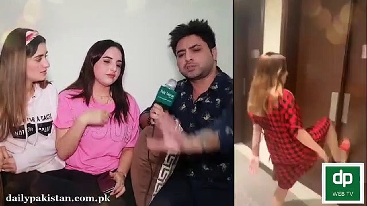 sandal khattak and hareem shah  nice talking  hot talk must watch