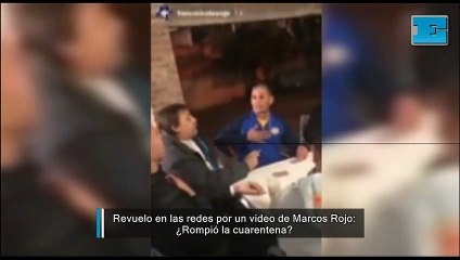 Revuelo en las redes por un video de Marcos Rojo: ¿Rompió la cuarentena?
