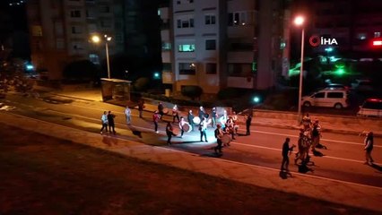 Tekirdağ'da 70 kişilik bando takımı sahur için sokaklara indi