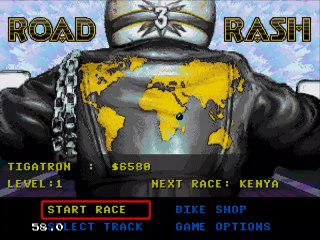 Let´s Play Road Rash 3 (SEGA) - LEVEL 1 - RACE 5 - KENYA - No Commentary