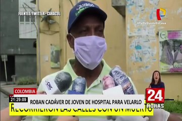 [VÍDEO] Colombia: familia roba de un hospital el cadáver de uno de sus miembros para velarlo
