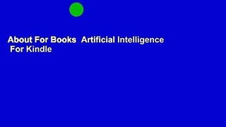 About For Books  Artificial Intelligence  For Kindle