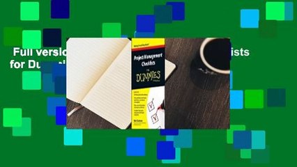 Full version  Project Management Checklists for Dummies  For Kindle