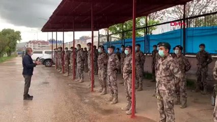 Tunceli'de PÖH'ler dualarla El Bab'a uğurlandı