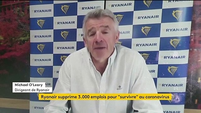 Coronavirus : Ryanair supprime 3 000 emplois pour survivre