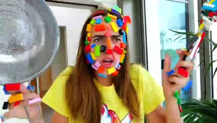 Toys gets stuck on mom's face _ Vlad and Niki