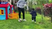 Guilherme'den karantinada oğluyla futbol keyfi