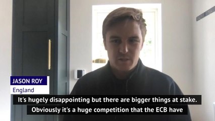 Jason Roy 'hugely disappointed' by The Hundred postponement