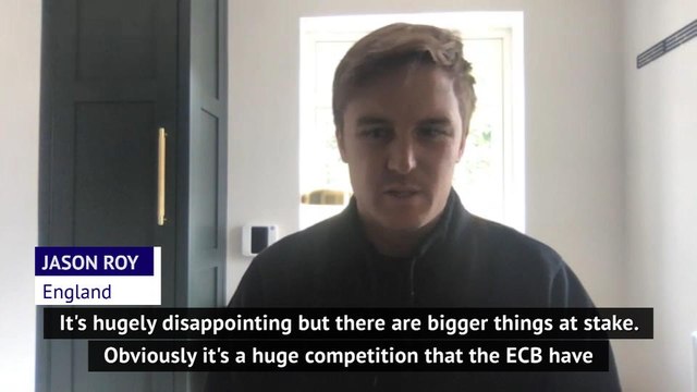 Jason Roy 'hugely disappointed' by The Hundred postponement