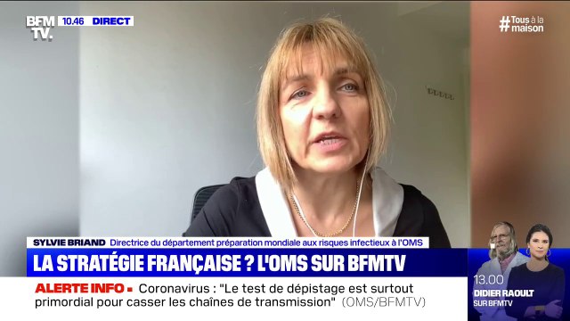 Coronavirus: pour Sylvie Briand (OMS), l'important est de pouvoir confirmer l'efficacité d'un traitement