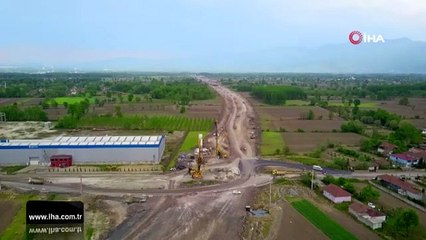 Kuzey Marmara Otoyolu havadan görüntülendi