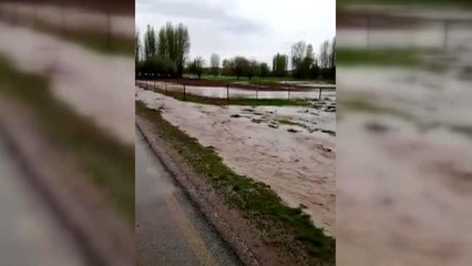 Sağanak ve dolu tarım alanlarına zarar verdi