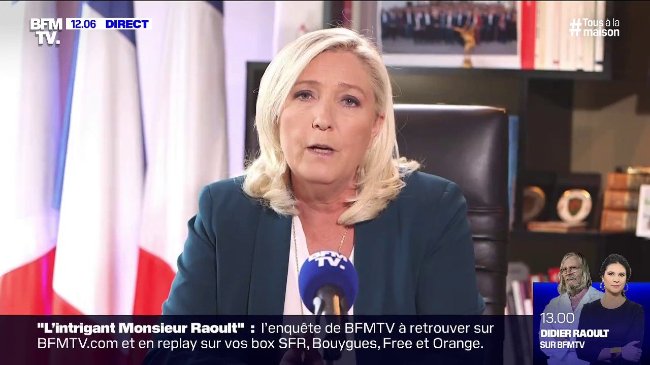 Coronavirus: "On attend toujours les résultats de l'étude 'Discovery' qui est crash absolument total", estime Marine Le Pen (RN)