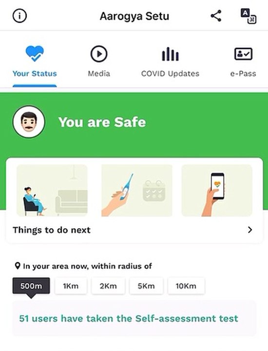 आरोग्य सेतु' बताएगा आसपास कितने लोग हैं अस्वस्थ और कितने लोग हैं संक्रमित