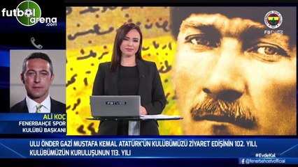 Ali Koç, Fenerbahçe kuruluşunun 113. yıl dönümünü kutladı