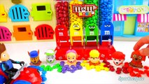 Learn Colors with Paw Patrol Wrong Heads M&Ms from Baby Skye & Chase Gumballs - Sparkle Spice