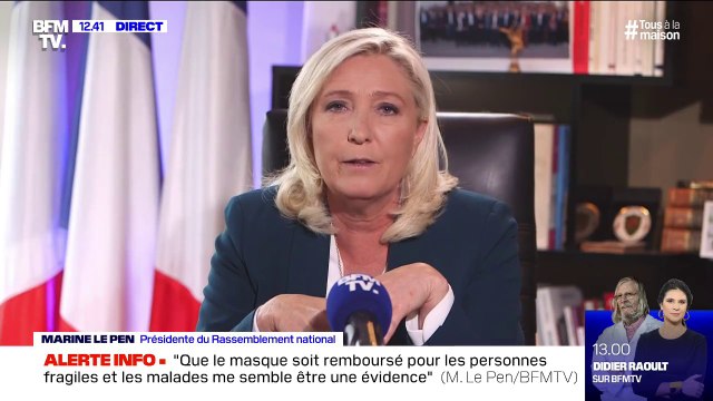 Municipales: Marine Le Pen favorable à rejouer les deux tours en cas de trop grande distance
