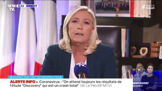 Marine Le Pen estime que M. Castaner ferait mieux de s'occuper de la sécurité publique plutôt que d'émettre des commentaires à son égard
