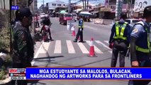 Mga estudyante sa Malolos, Bulacan, naghandog ng artworks para sa frontliners