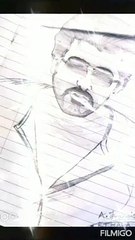 Sketch made by Thala Ajith Fan from Malad (Mumbai)