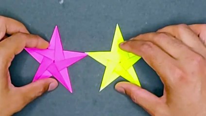 Learn how to make paper toy star tutorial paper toys easy craft for kids children paper star diy