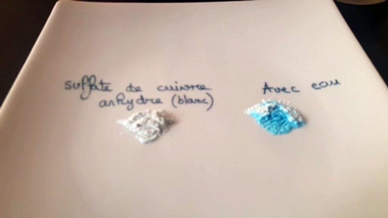 Tests de l'eau et du dioxyde de carbone