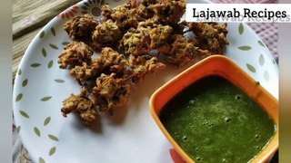 कुरकुरे पालक और प्याज़ के पकौड़े बनाने का नया और आसान तरीका ( Lajawab Recipes) 2020