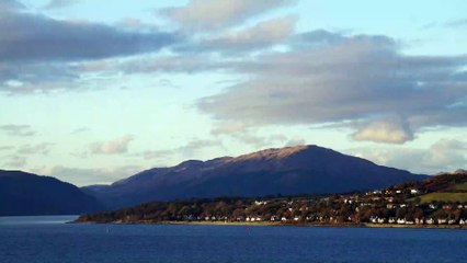 Creachan Mor Sunset from Gourock, Scotland. (Tilt-shift / Time-lapse).