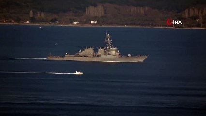 ABD Savaş Gemisi Çanakkale Boğazı’nda
