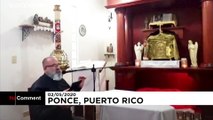 Földrengés közben misézett egy Puerto Rico-i pap