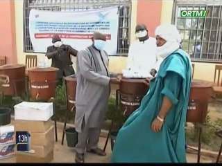 ORTM / Cérémonie officielle de distribution de dispositifs de lavage des mains collectifs de la région de Mopti par le Consortium RLD-AFAD