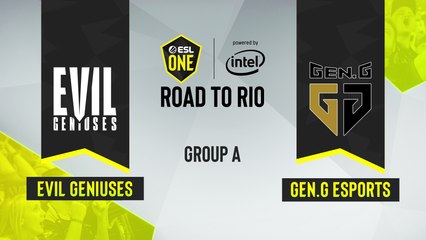 CSGO - Gen.G Esports vs. Evil Geniuses [Nuke] Map 2 - ESL One Road to Rio - Group A - NA