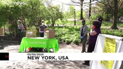 Máscaras de proteção gratuitas nos Parques de Nova Iorque