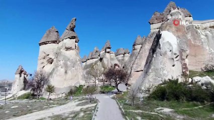 Türkiye'nin Turizm Bölgesi Kapadokya Havadan Görüntülendi