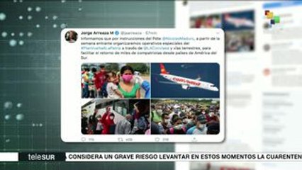 Venezuela facilitará la repatriación de sus ciudadanos en Sudamérica
