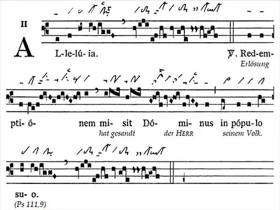 Alleluia Redemptionem, Dominica IV Paschae