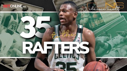 Reggie Lewis Boston Celtics Number Retire Ceremony 03-22-1995