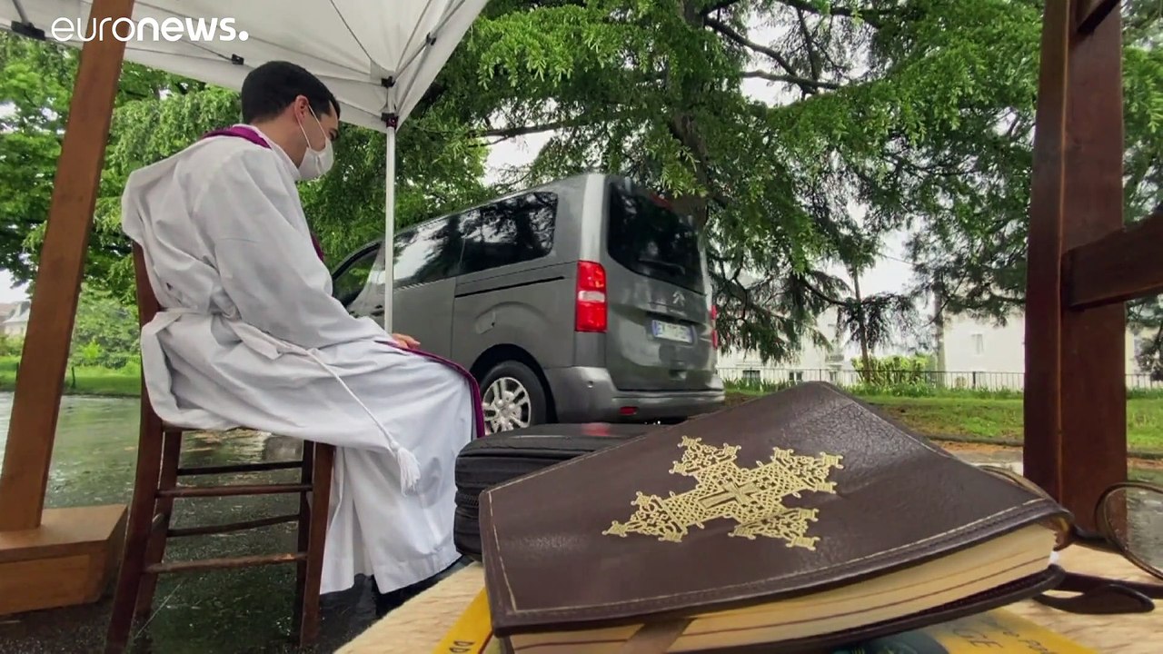 Church in France introduces drive-in confession during coronavirus lockdown