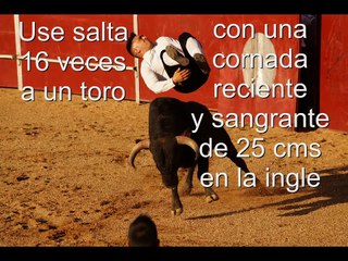 Use salta 16 veces a un toro