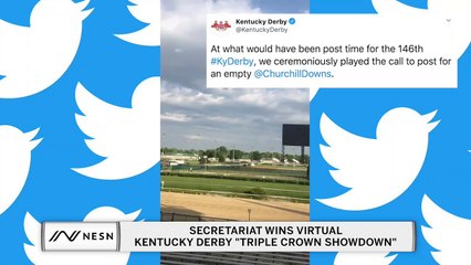 Secretariat wins virtual Kentucky Derby "Triple Crown Showdown"