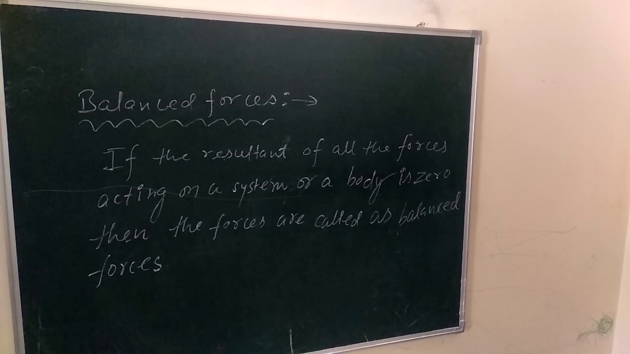 CLASS IX MOTION BALANCED AND UNBALANCED FORCES BY SANDEEP SIR