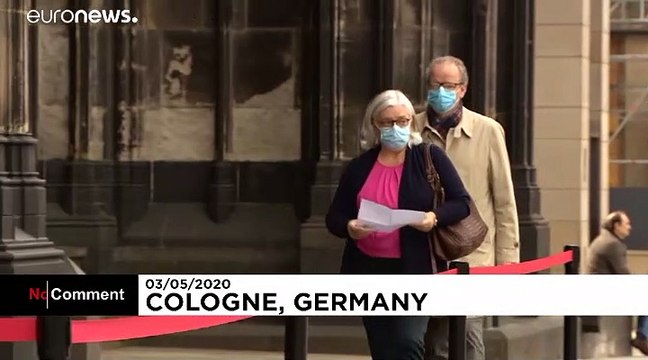 Coronavirus : une messe célébrée à Cologne avec les mesures de distanciation sociale